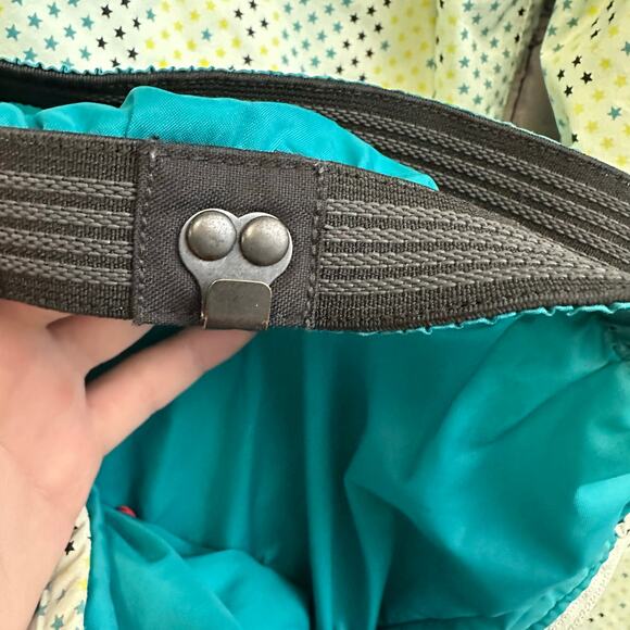 Burton Girl's Wrangler Snowboarding Pants Green Blue Stars Size XL - Picture 13 of 15